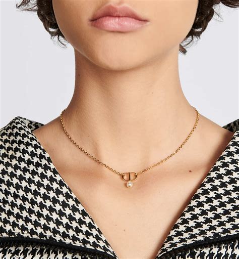 Ketting Christian Dior goud in Metaal 